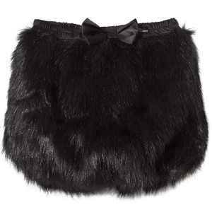 The Tiny Universe | The Tiny Skirt | Black Faux Fur | 116 cm | 6 years old